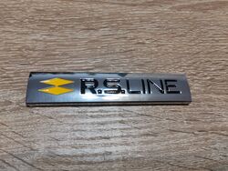 Renault R.S. Line Silver Emblem Logo
