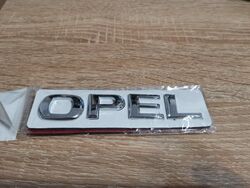 Opel Silver Lettering Emblem Logo