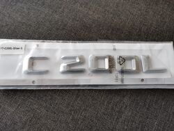 Mercedes Benz C 200 L Silver Emblem Logo