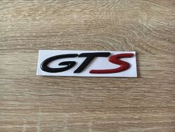 Porsche GTS Black with Red Emblem Logo