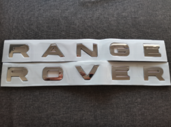 Range Rover Lettering Silver Emblem Logo
