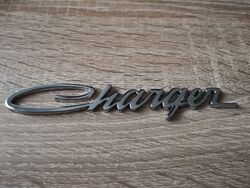 Dodge Charger Silver Emblem Logo Old Style