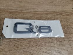Audi Q8 Silver Emblem Logo