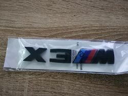 BMW X3M Black Emblem Logo