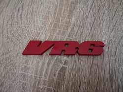 Volkswagen VR6 Red Emblem Logo
