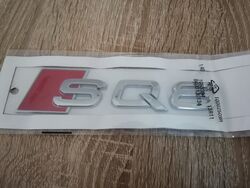 Audi SQ8 Silver Emblem Logo