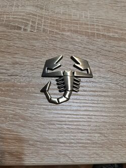 Fiat Abarth Scorpion Bronze Emblem Logo