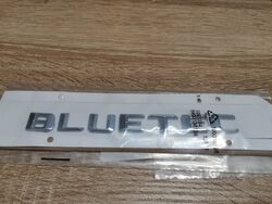 Mercedes Benz Bluetec Silver Emblem Logo
