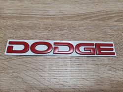 Dodge Red Lettering Emblem Logo