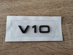 Audi V10 Black Emblem Logo