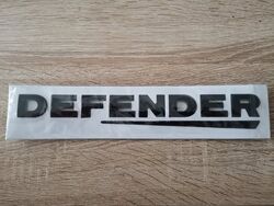 Land Rover Defender Lettering Black Rear Emblem Logo