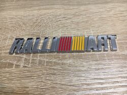 Mitsubishi Ralliart Silver Emblem Logo