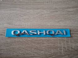 Nissan Qashqai Silver New Font Emblem Logo