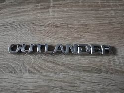 Mitsubishi Outlander Silver Emblem Logo Small Font