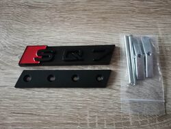 Audi SQ7 Black Grill Emblem Logo