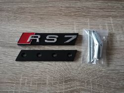 Audi RS7 Silver Grill Emblem Logo