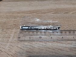 BMW Competition Black Emblem Logo 9.8 cm