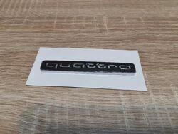 Audi Quattro Silver with Black Emblem Logo
