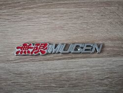 Honda Mugen Silver with Red Emblem Logo