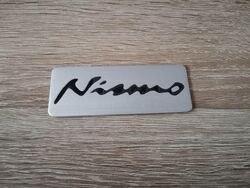 Nissan Nismo Silver Emblem Logo Sticker
