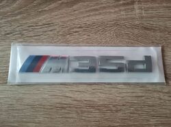 BMW M35d Silver Emblem Logo
