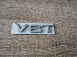 Audi V6T Silver Emblem Logo