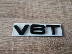 Audi V6T Black Emblem Logo