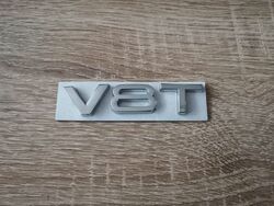 Audi V8T Silver Emblem Logo