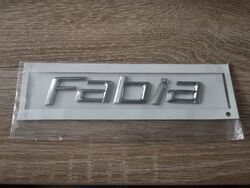 Skoda Fabia (Old Style) Silver Emblem Logo