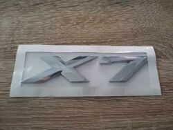 BMW X7 Silver Emblem Logo