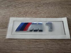 BMW 1M Silver Emblem Logo