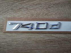 BMW 740d Silver Emblem Logo
