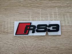 Audi RS3 Black Emblem Logo