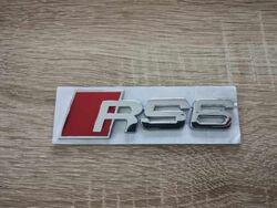 Audi RS6 Silver Emblem Logo