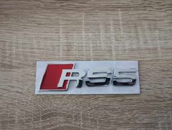Audi RS5 Silver Emblem Logo