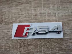 Audi RS4 Silver Emblem Logo