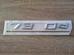 BMW 730d Silver Emblem Logo