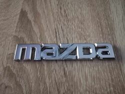 Mazda Silver Lettering Emblem Logo