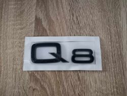 Audi Q8 Black Emblem Logo