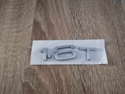 Audi 1.6T Silver Emblem Logo