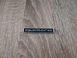 Audi Quattro Silver with Black Emblem Logo Small Size