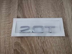 Audi 2.0T Silver Emblem Logo