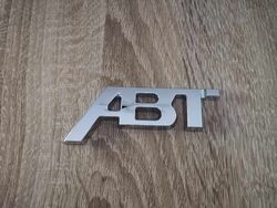 Audi ABT Silver Emblem Logo Small Size