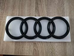 Audi Rings Black Emblem Logo 28.5 cm length