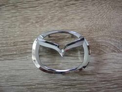 Mazda Silver Emblem Logo 6.6 cm x 5.2 cm