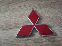 Mitsubishi Red Emblem Logo 11.5 cm