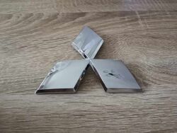 Mitsubishi Silver Emblem Logo 14.5 cm
