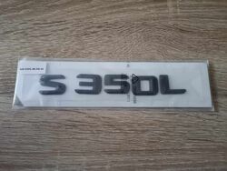 Mercedes Benz S 350 L Black Emblem Logo