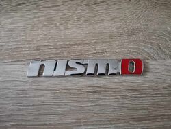 Nissan Nismo Silver with Red Emblem Logo Big