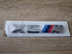 BMW X5 M Silver Emblem Logo